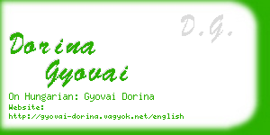 dorina gyovai business card